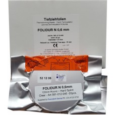 Aldente Folidur N Hard Splint / Aligner Material - 0.6mm (.020”) -120mm Round – Clear - Pack 20 (581-012-045)
